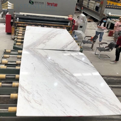Volakas marble slab