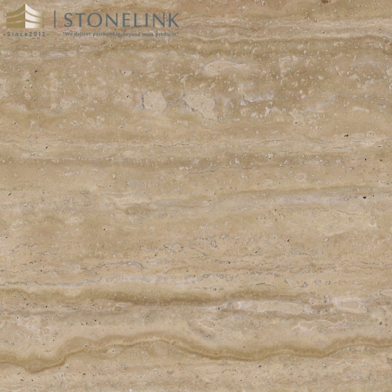 Turkish Beige travertine slab