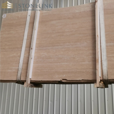Turkish Beige travertine slab