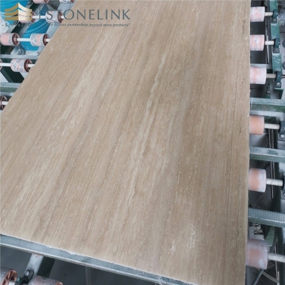 Turkish Beige travertine slab