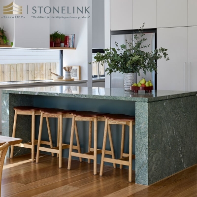 Green Lamon granite slab