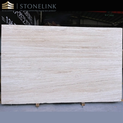 Super White travertine slab