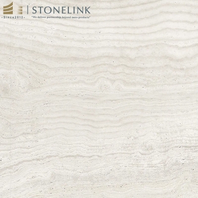 Super White travertine slab