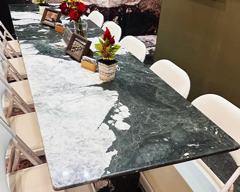 Panda Green Marble from STONELINK: Professional Analysis and Comparison with Similar Green-White Stones